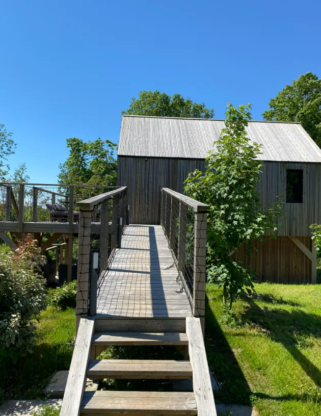 Le Lodge dans le parc d'un château avec accès à ses étangs