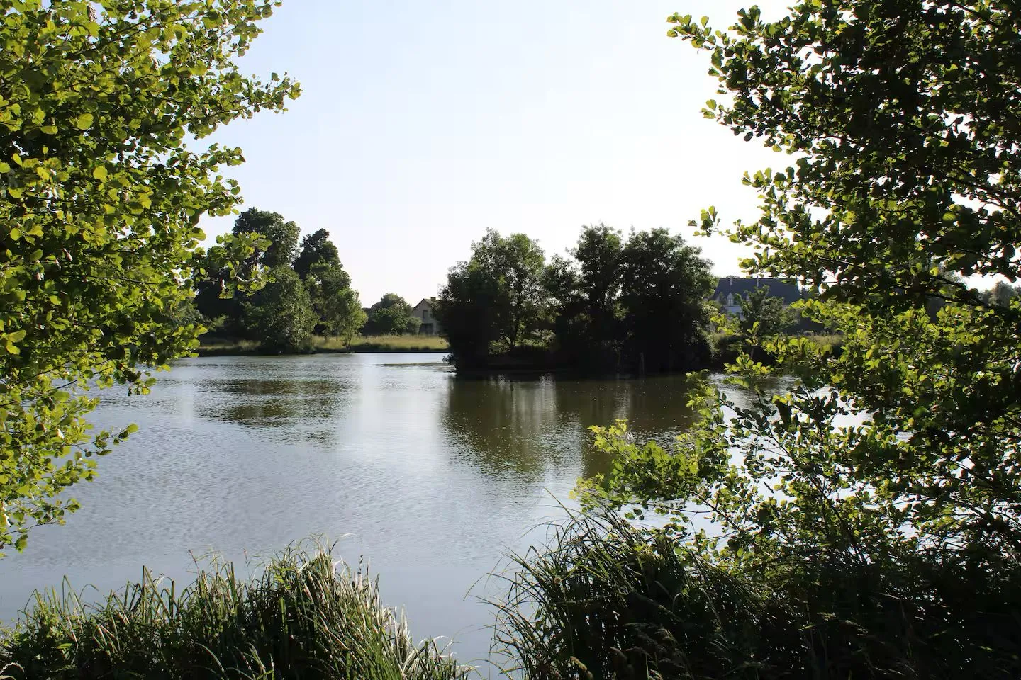 Chalet en bord d'étang