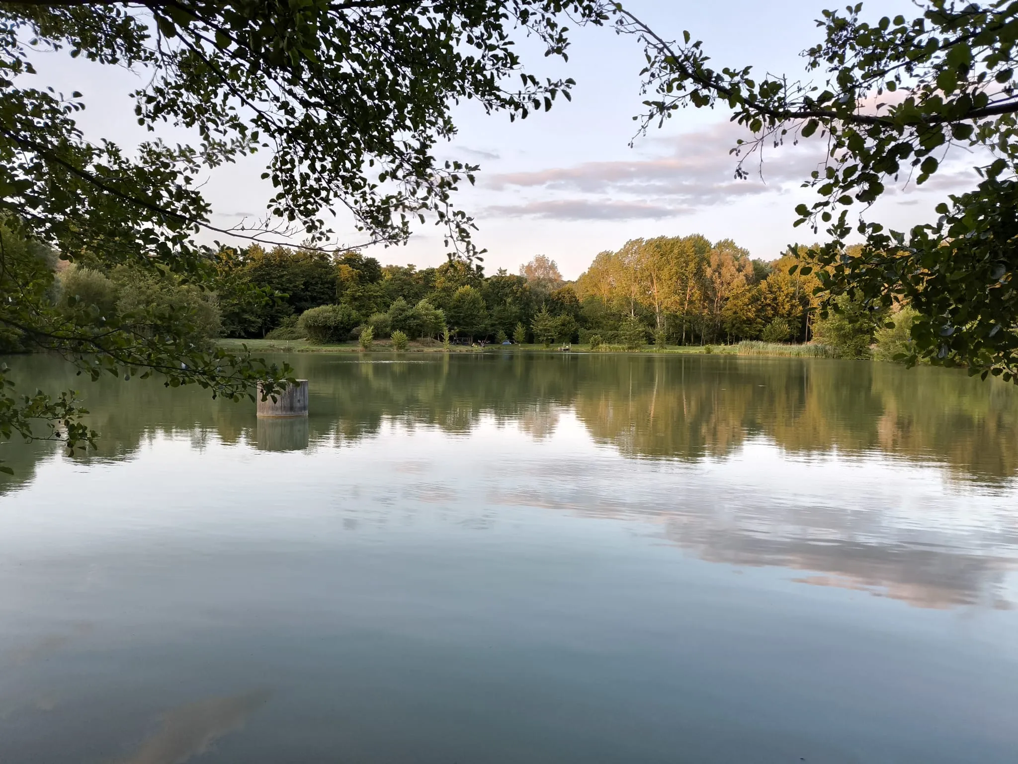 Chalet au bord d'un étang privé