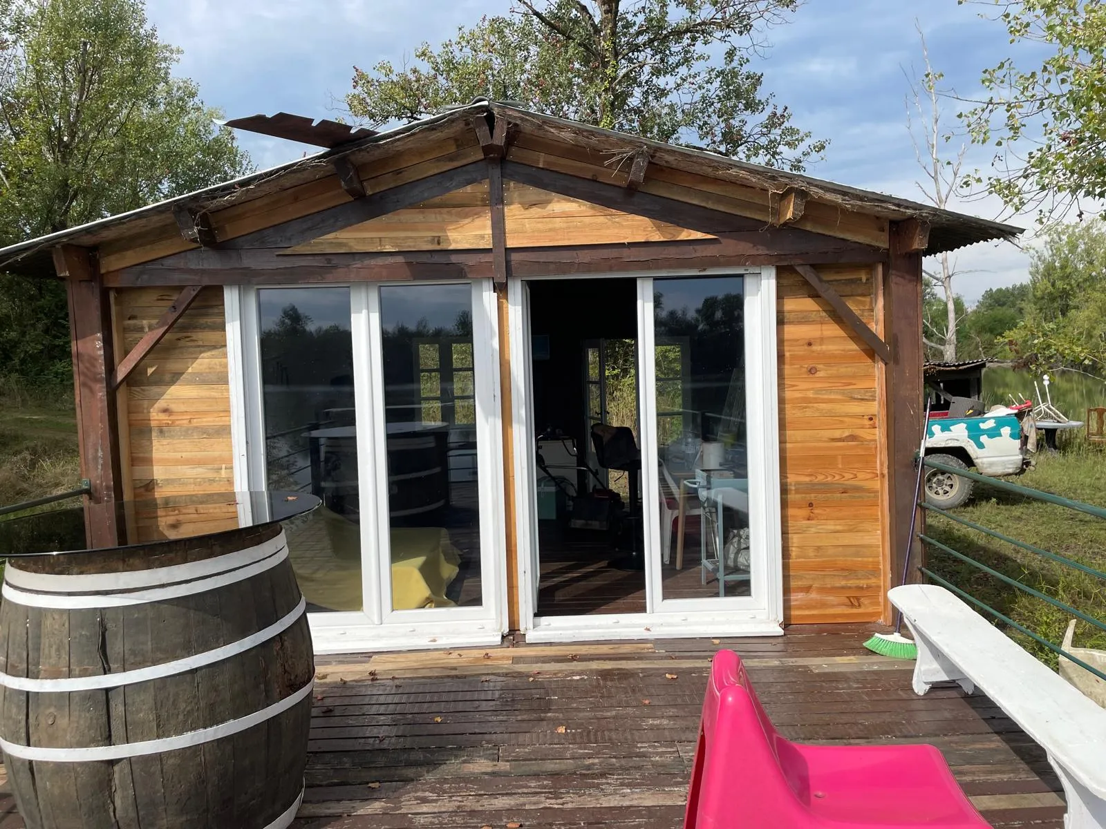 Location lac de 20ha privé avec une cabane suspendue dans les Landes - jamais ouvert au public