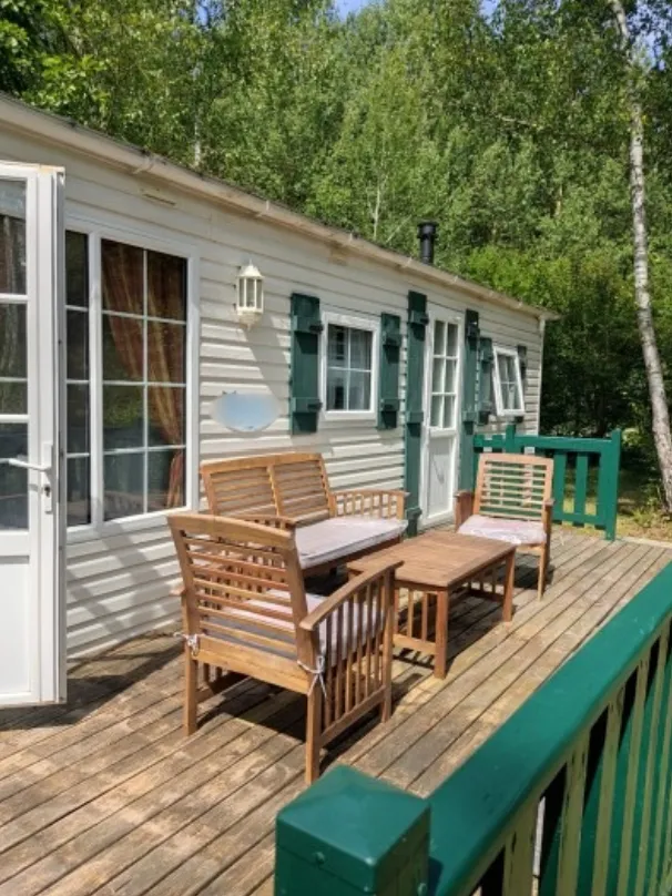 Location mobil home avec étang privé et piscine à côté de Paris ou Troyes - Casté