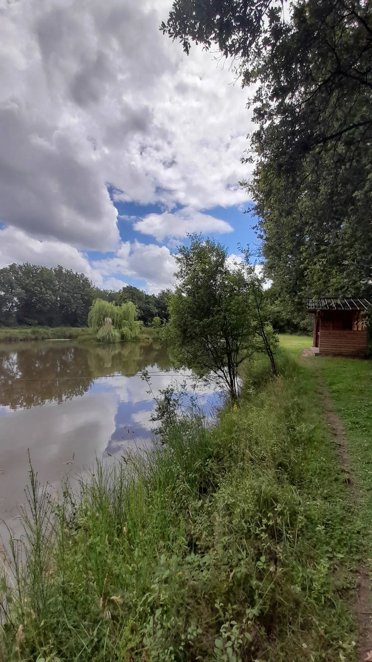 Le chalet bateau "M" en pleine nature avec étang de 4000 m² – Pays de Loire