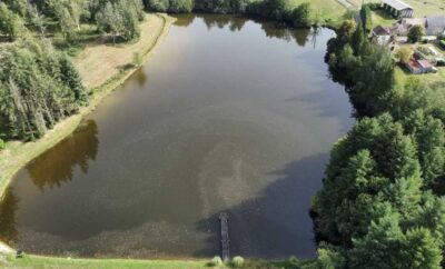 Etang à la campagne dans un cadre verdoyant