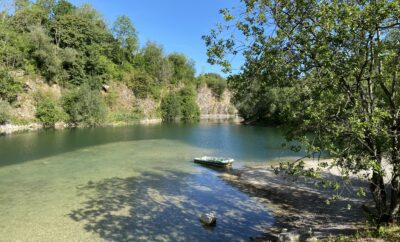 Etang en gravière de 2.5ha avec 12m de profondeur