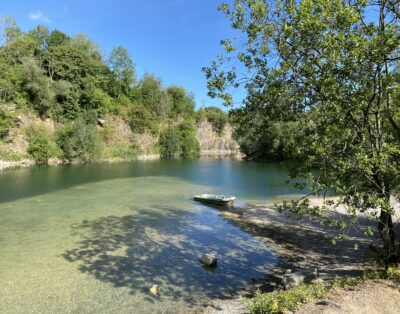 Etang en gravière de 2.5ha avec 12m de profondeur