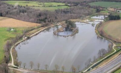 Étang de 12 ha avec lodge tout équipé, paradis pour les amateurs de poissons trophées