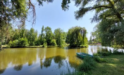 Terrain de loisir avec son étang de pêche