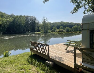 Étang de pêche agréable , calme et détente