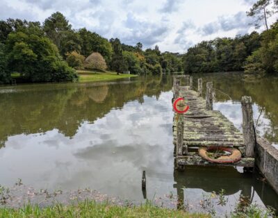 Etang dans les Landes avec son chalet 5 couchages