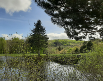 Maison de montagne avec son lac privé