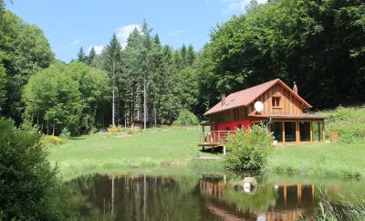 Chalet au cœur du parc régional des Vosges avec étang