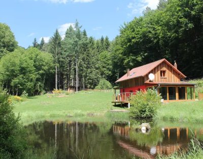 Chalet au cœur du parc régional des Vosges avec étang